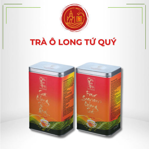 Trà Ô Long Tứ Quý Hộp Thiếc 100g